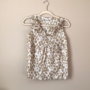 Light Cheetah print LOFT blouse